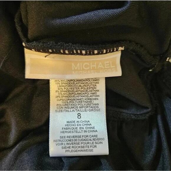 Michael Kors Plunge Wrap Front Bathing Suit - Picture 5 of 5